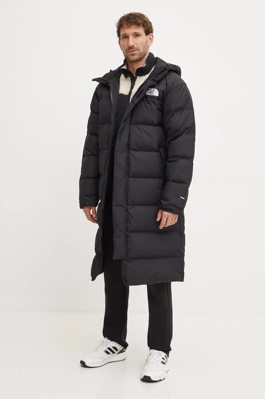 The North Face geacă de puf Nuptse bărbați, culoarea negru, de iarnă, NF0A832J4H01 The North Face geacă de puf Nuptse bărbați, culoarea negru, de iarnă, NF0A832J4H01