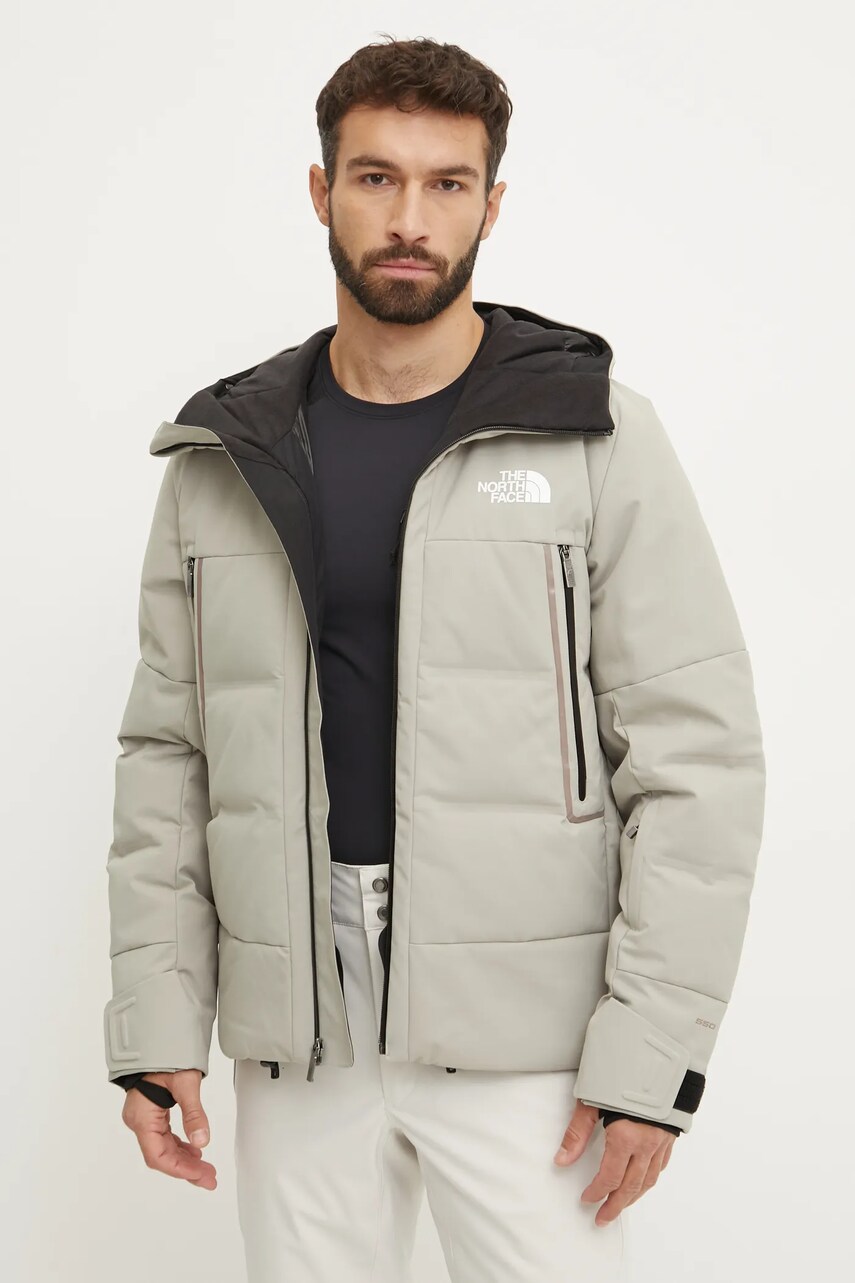 The North Face geaca de puf Cirque culoarea bej, NF0A87Y41I41