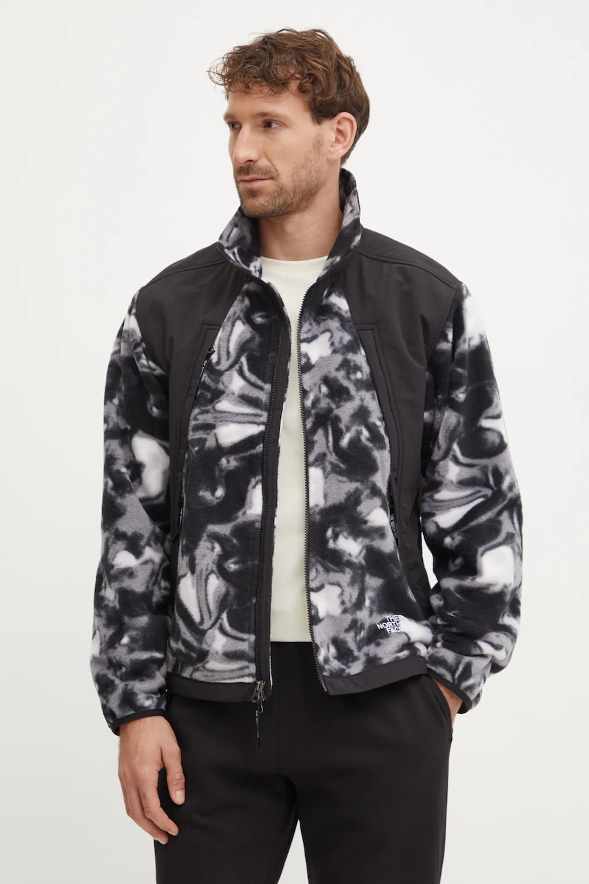 The North Face geaca 2000 Polar Sun barbati, culoarea negru, de tranzitie, NF0A88XP5OO1 The North Face geaca 2000 Polar Sun barbati, culoarea negru, de tranzitie, NF0A88XP5OO1
