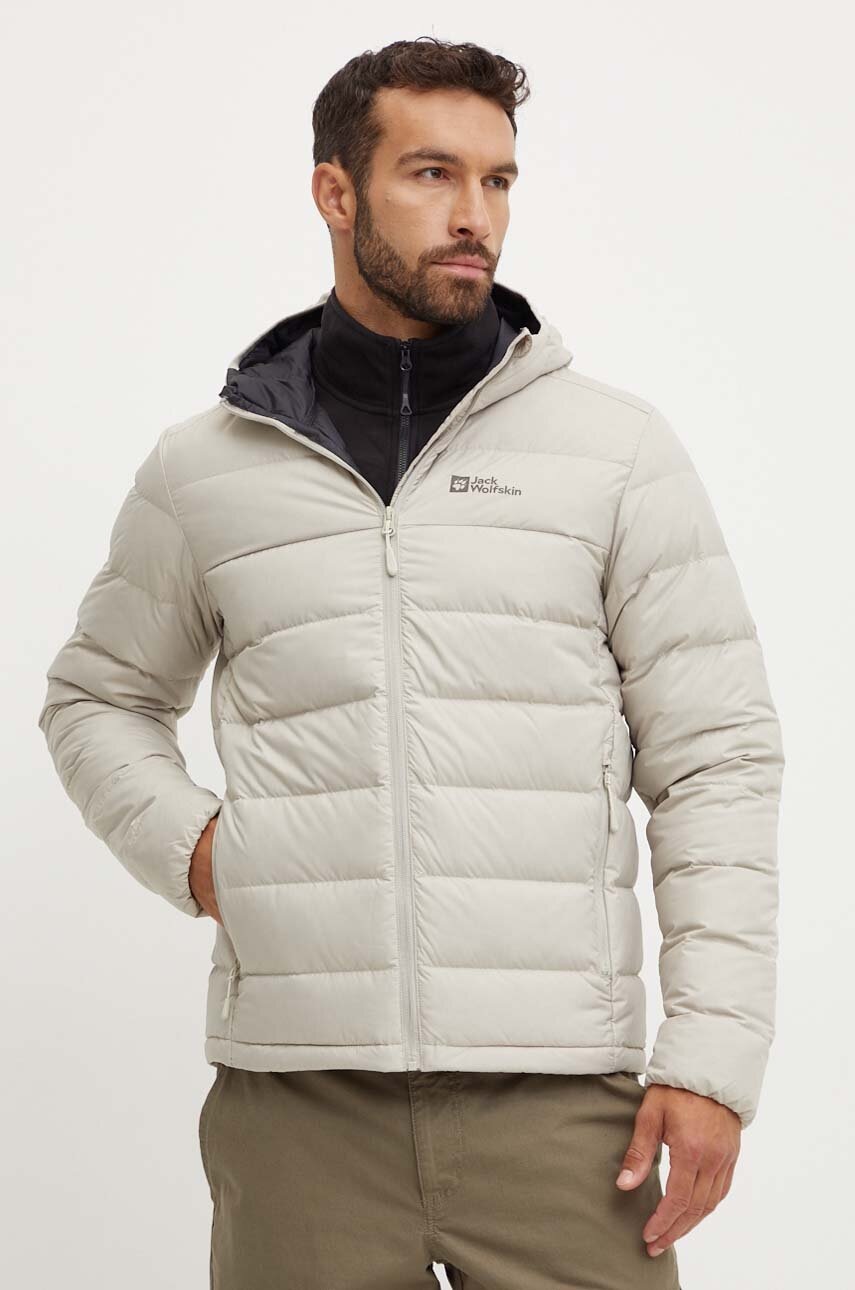 

Пухено спортно яке Jack Wolfskin Ather Down в сиво 1207671, Сив