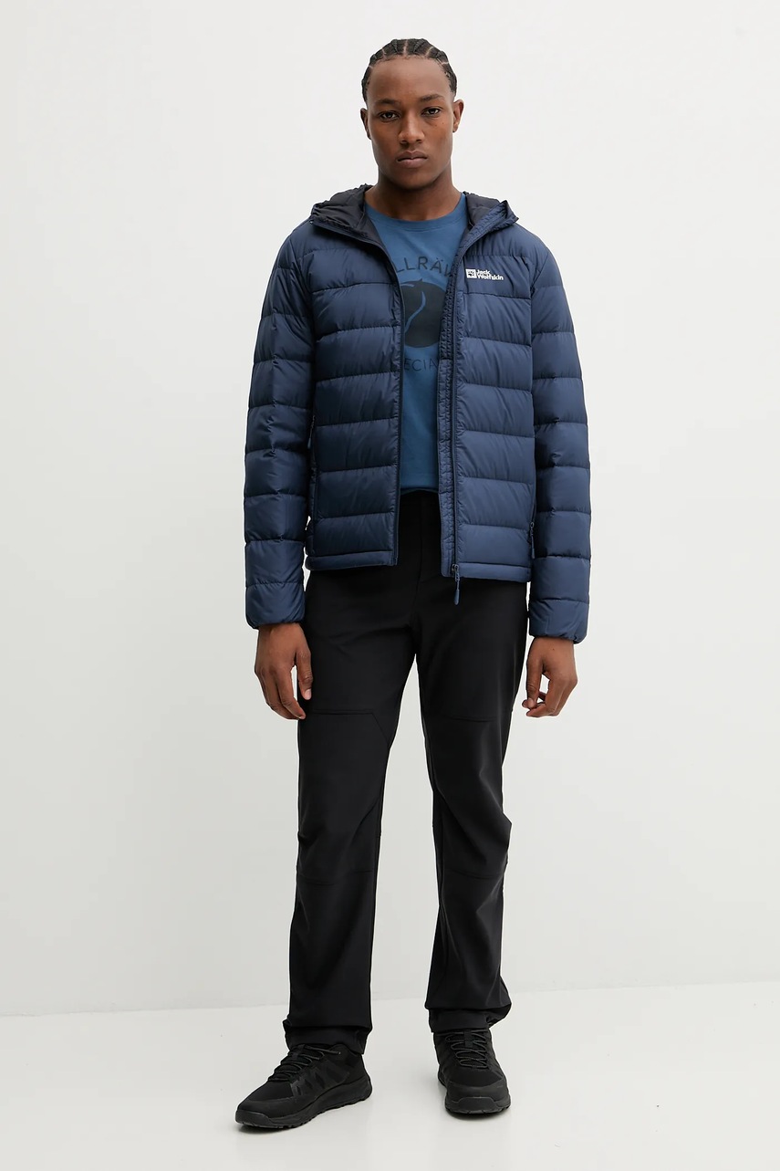 Спортивная пуховая куртка Jack Wolfskin Ather Down цвет серый 1207671 Спортивная пуховая куртка Jack Wolfskin Ather Down цвет серый 1207671