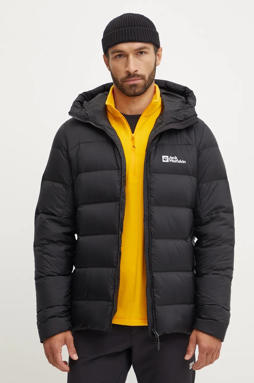 

Пухено спортно яке Jack Wolfskin Nebelhorn в черно A61827, Черен