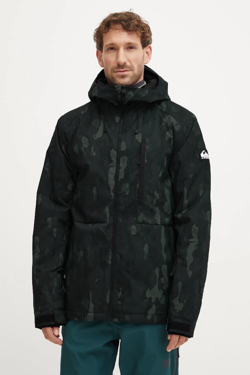Quiksilver geaca Mission culoarea gri, EQYTJ03479