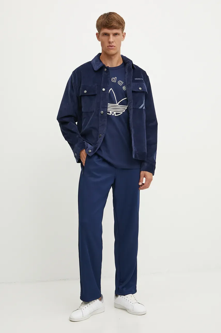 Куртка adidas Originals Jacket мужская цвет синий переходная IX9609 Куртка adidas Originals Jacket мужская цвет синий переходная IX9609