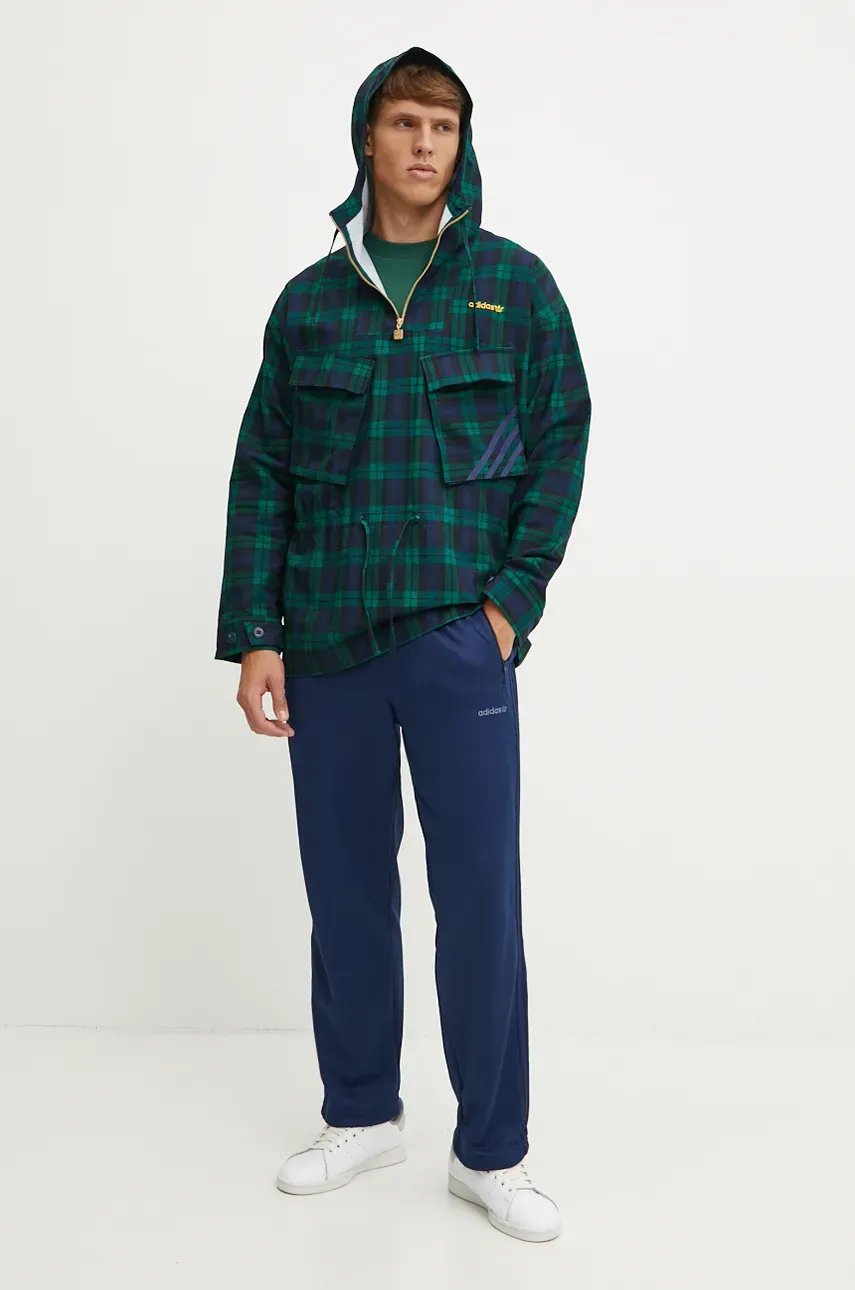 Куртка adidas Originals Windbreaker мужская цвет зелёный переходная IX9636 Куртка adidas Originals Windbreaker мужская цвет зелёный переходная IX9636