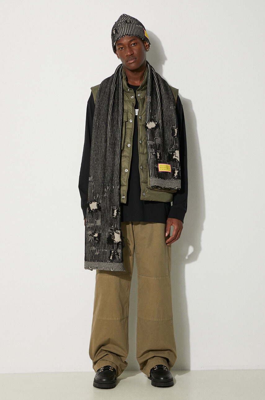 Αμάνικο μπουφάν MM6 Maison Margiela χρώμα: πράσινο, SH0FB0005.S53984 φωτογραφία