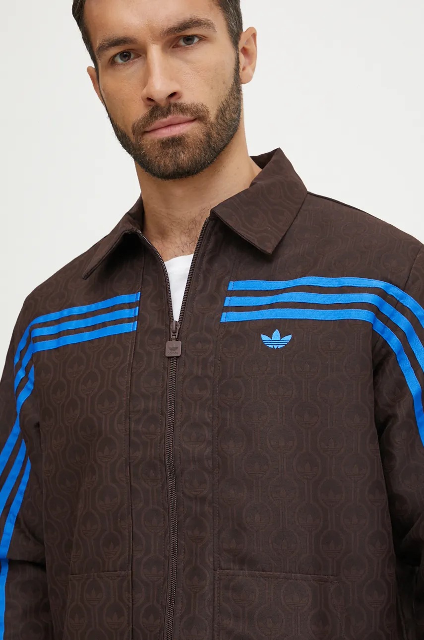 Куртка adidas Originals Club Jacket чоловіча колір коричневий перехідна JN5958 