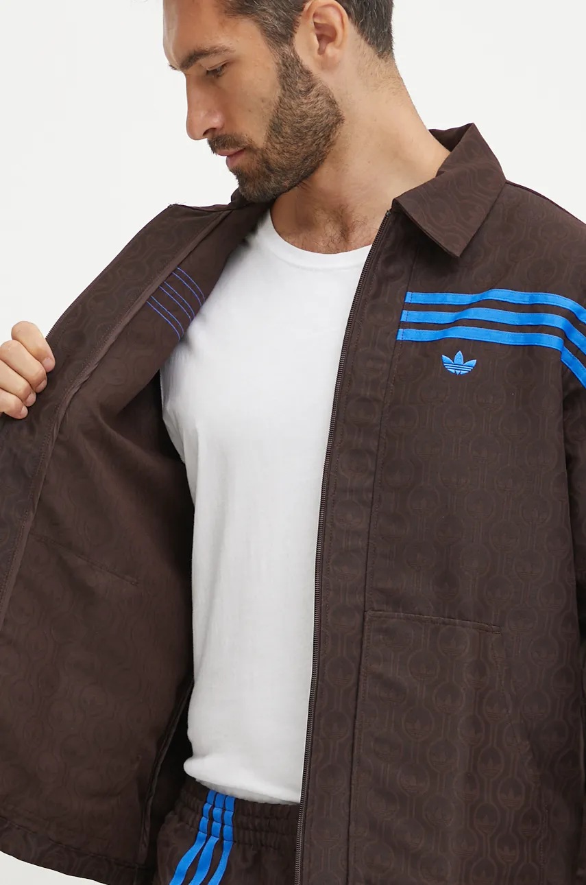 Куртка adidas Originals Club Jacket чоловіча колір коричневий перехідна JN5958 