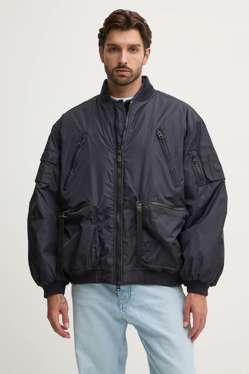 Save The Duck geaca bomber USHER barbati, culoarea negru, de iarna, D31303U.MEGA19 Save The Duck geaca bomber USHER barbati, culoarea negru, de iarna, D31303U.MEGA19