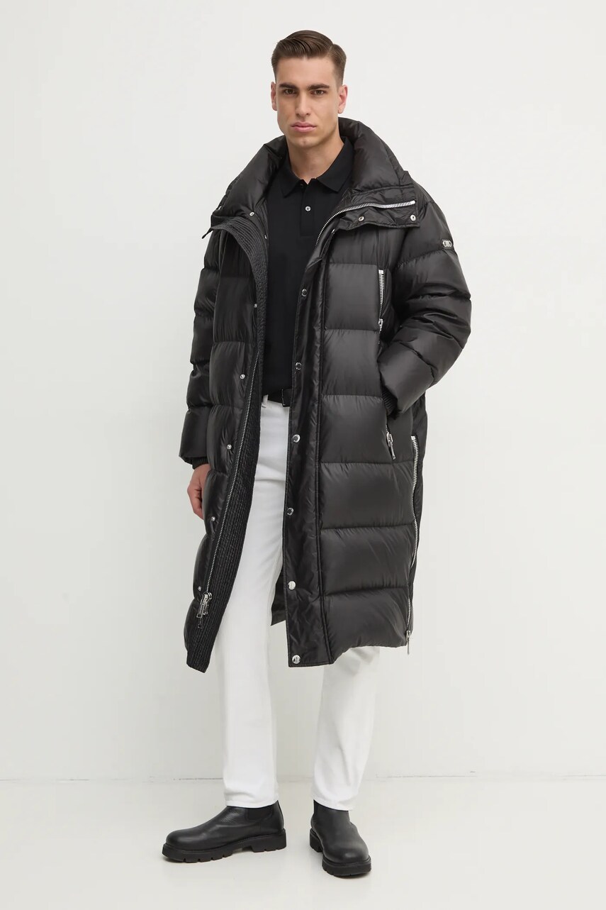Michael Kors geaca de puf barbati, culoarea negru, de iarna, UF4208I3SB