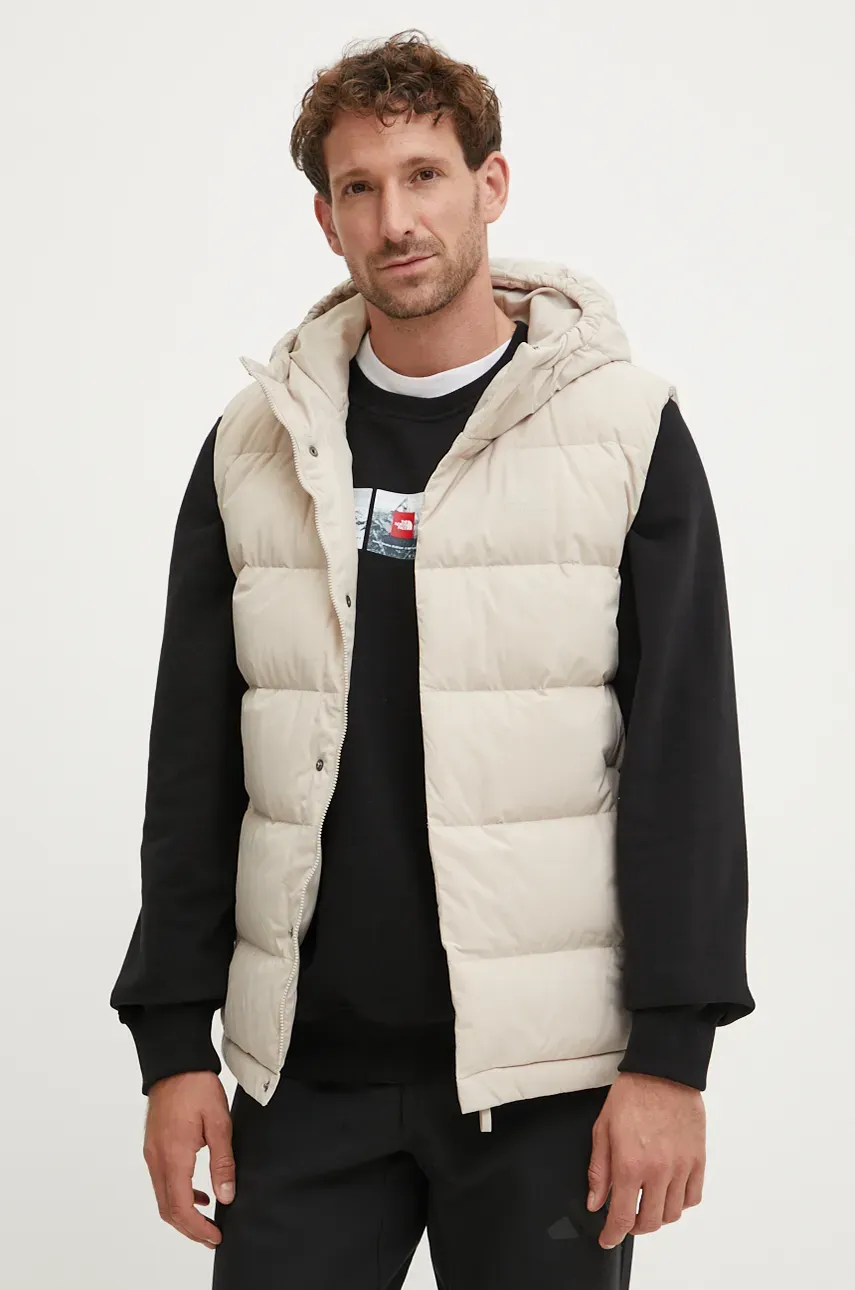 adidas vesta de puf Helionic barbati, culoarea bej, de iarna, IX8857