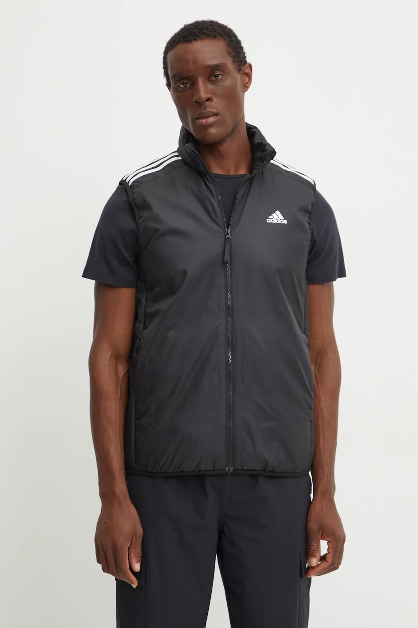 adidas vesta Essentials barbati, culoarea negru, de tranzitie, IZ0505 adidas vesta Essentials barbati, culoarea negru, de tranzitie, IZ0505