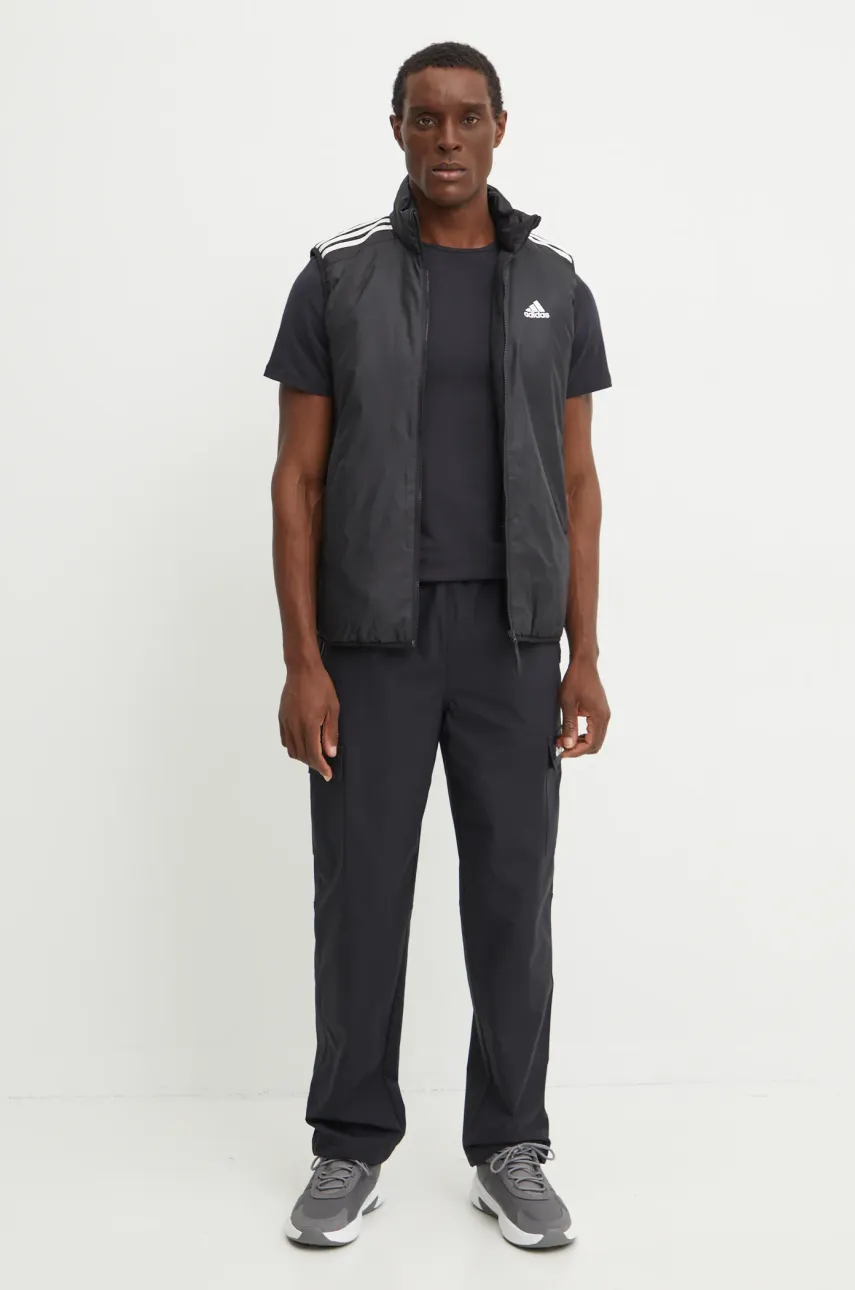 Безрукавка adidas Essentials мужская цвет чёрный переходная IZ0505 Безрукавка adidas Essentials мужская цвет чёрный переходная IZ0505