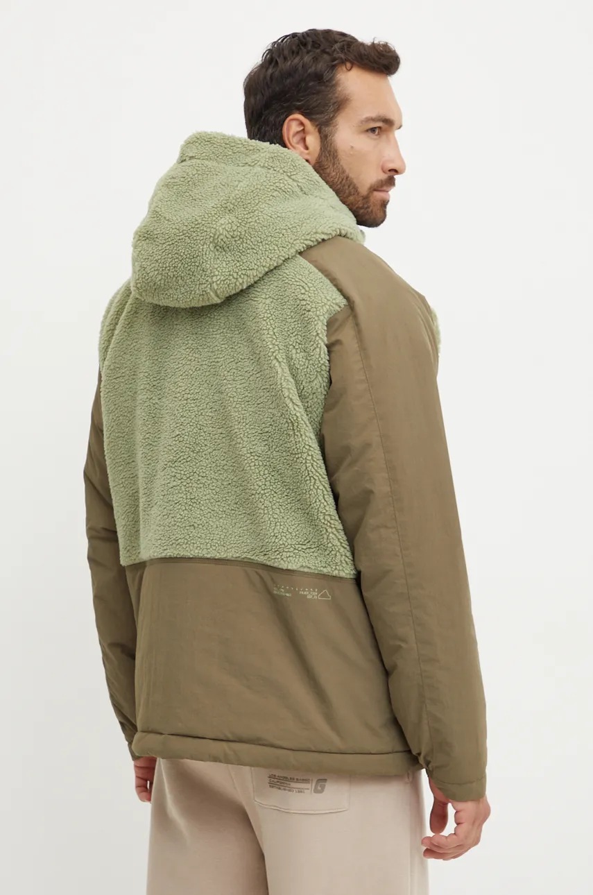 Куртка adidas City Escape чоловіча колір зелений зимова oversize IZ4661 