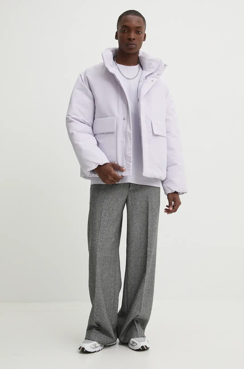 Куртка HUGO мужская цвет фиолетовый зимняя oversize 50521454 Куртка HUGO мужская цвет фиолетовый зимняя oversize 50521454