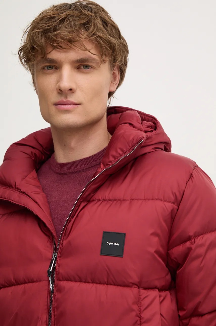 Куртка Calvin Klein чоловіча колір червоний зимова K10K113476 