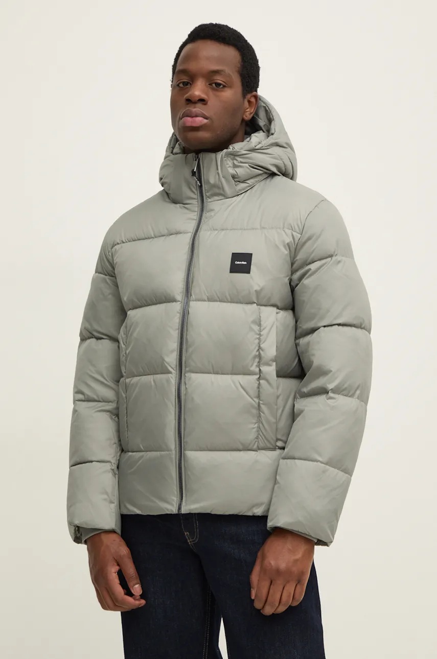 

Яке Calvin Klein в сиво зимен модел K10K113476, Сив