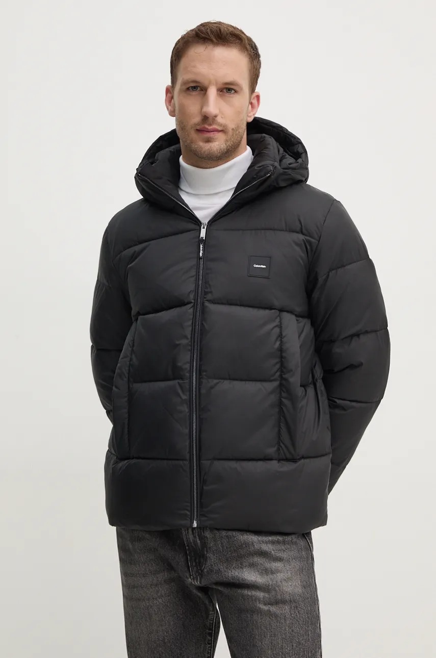 

Яке Calvin Klein в черно зимен модел K10K113476, Черен