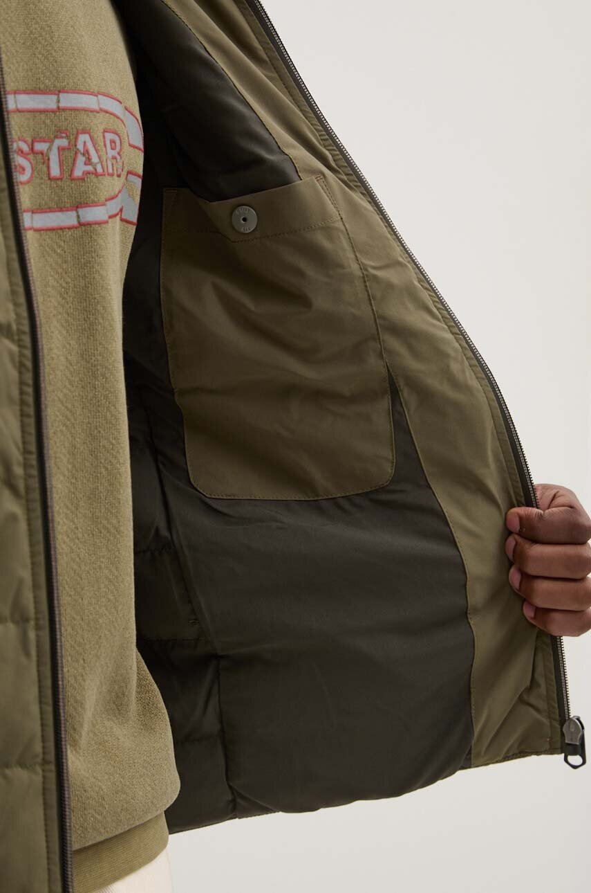 Куртка G-Star Raw чоловіча колір зелений перехідна D24276-D518 