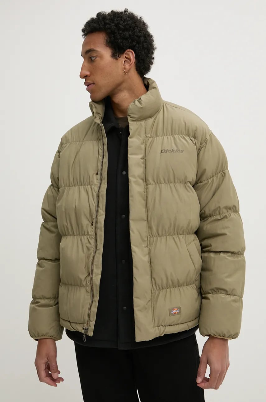 Dickies geaca SCOBEY barbati, culoarea verde, de iarna, DK0A4Z34 Dickies geaca SCOBEY barbati, culoarea verde, de iarna, DK0A4Z34