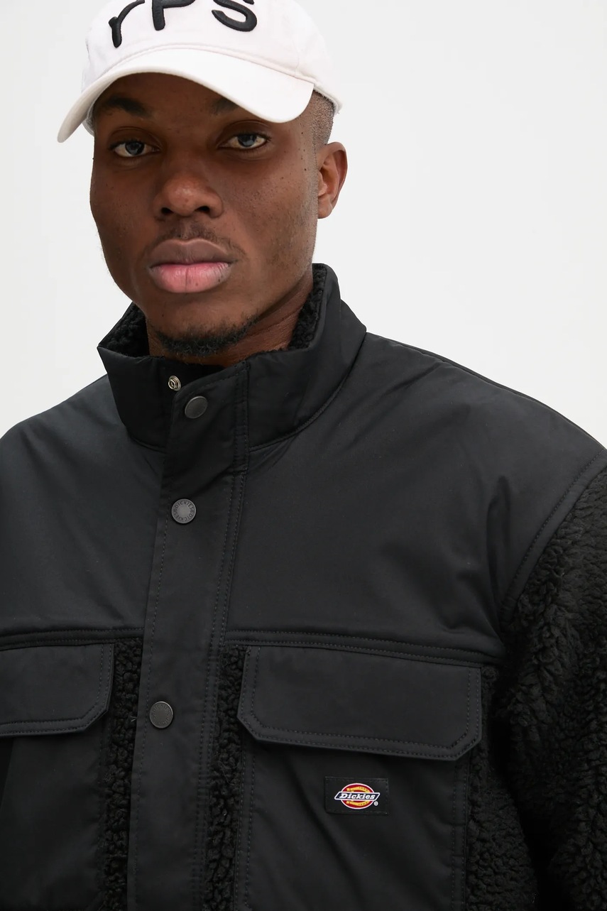 Куртка Dickies PINESDALE чоловіча колір чорний перехідна DK0A4Z2Q 