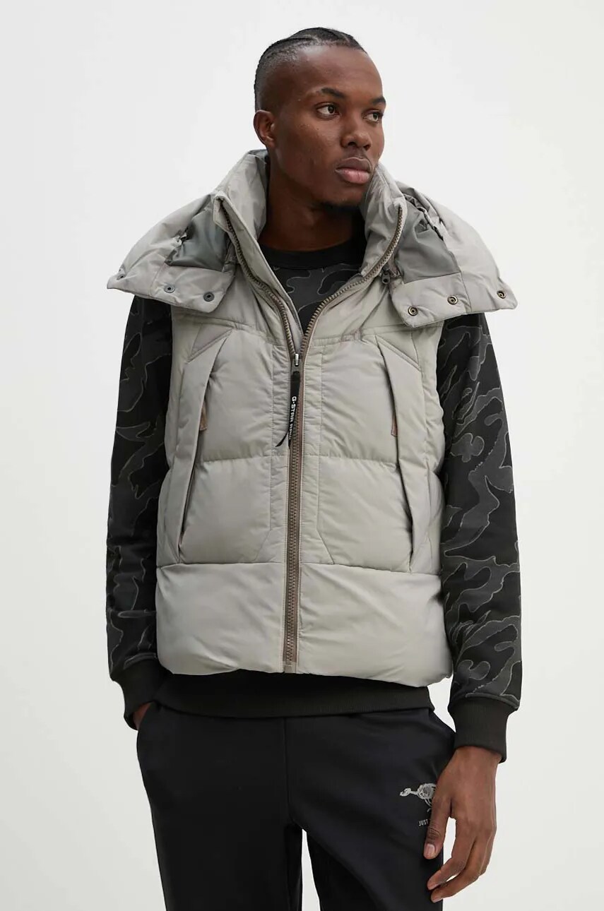 G-Star Raw vesta barbati, culoarea gri, de iarna, D25346-D518