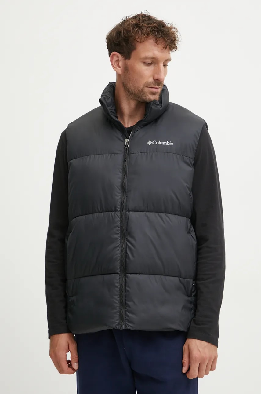 Columbia vesta Puffect barbati, culoarea negru, de iarna, 2086871