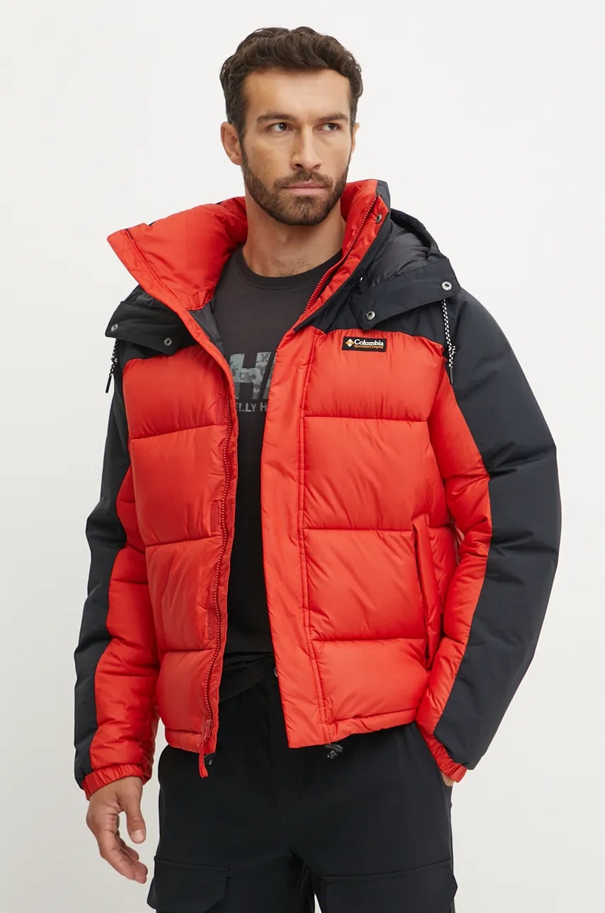 Columbia geaca Snowqualmie barbati, culoarea rosu, de iarna, 2090761 Columbia geaca Snowqualmie barbati, culoarea rosu, de iarna, 2090761