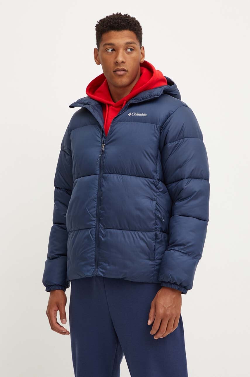 Columbia geaca Puffect barbati, culoarea albastru marin, de iarna, 2086851 Columbia geaca Puffect barbati, culoarea albastru marin, de iarna, 2086851