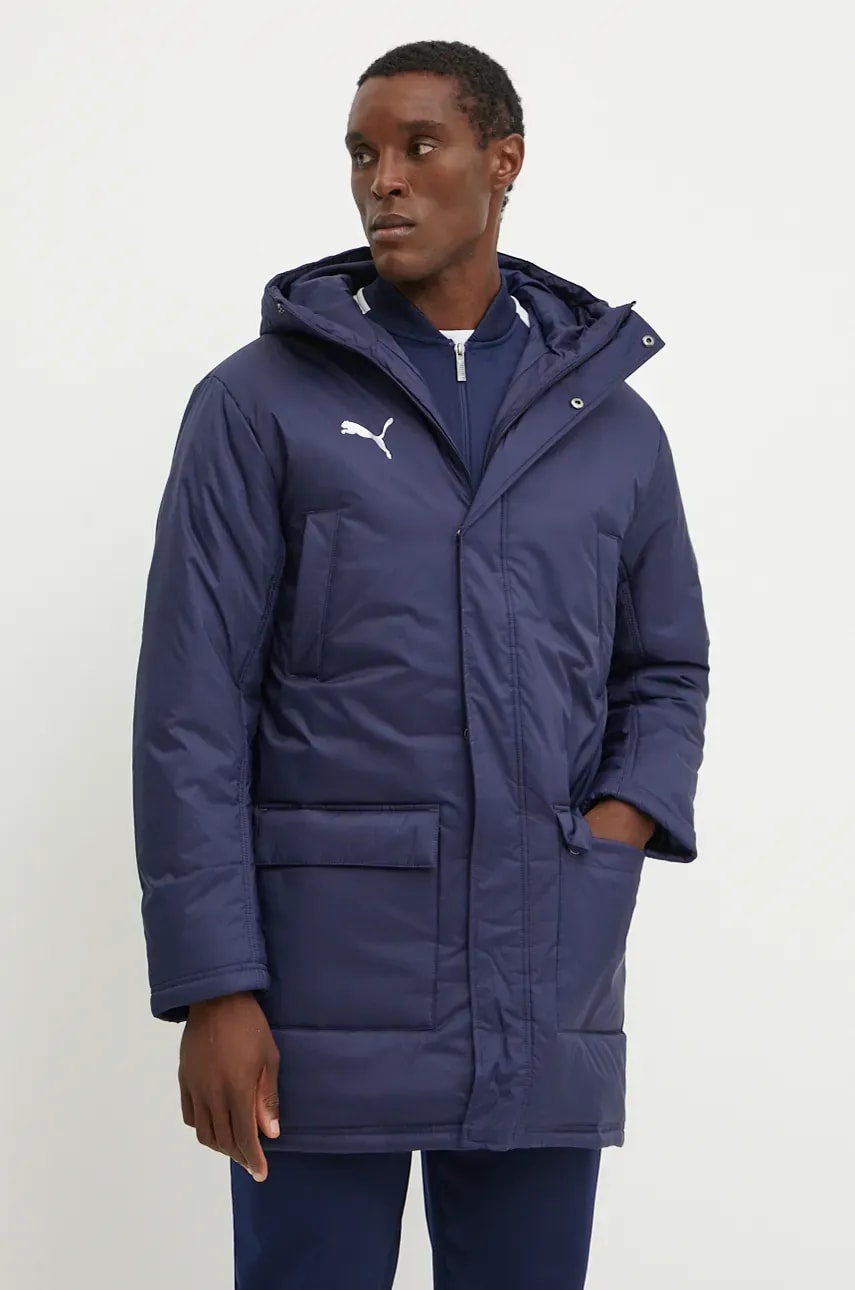 Puma geaca barbati, culoarea albastru marin, de iarna, 658569