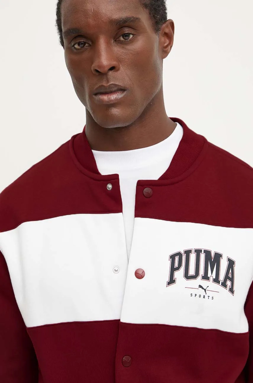Кофта Puma чоловіча колір червоний візерунок 681798 
