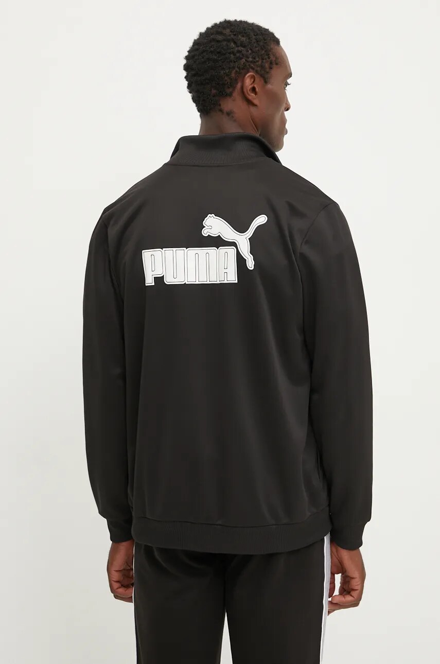 Puma bluza barbati, culoarea negru, cu imprimeu, 683239