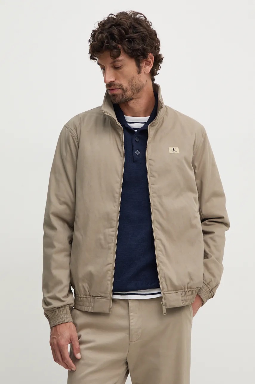 

Яке Calvin Klein Jeans в зелено преходен модел J30J326092, Зелен