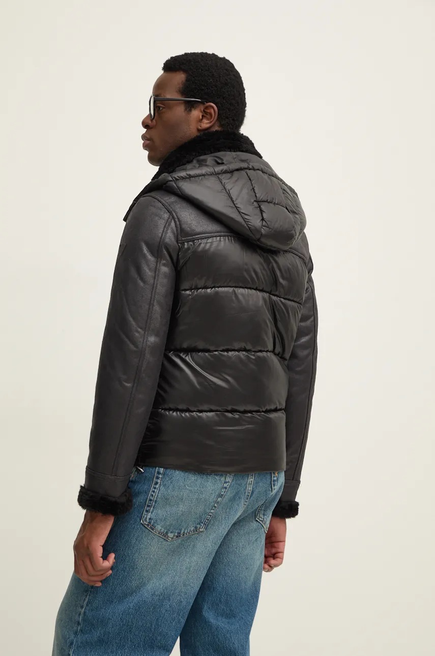 Куртка Guess чоловіча колір чорний перехідна M4BL37.WGJL0 