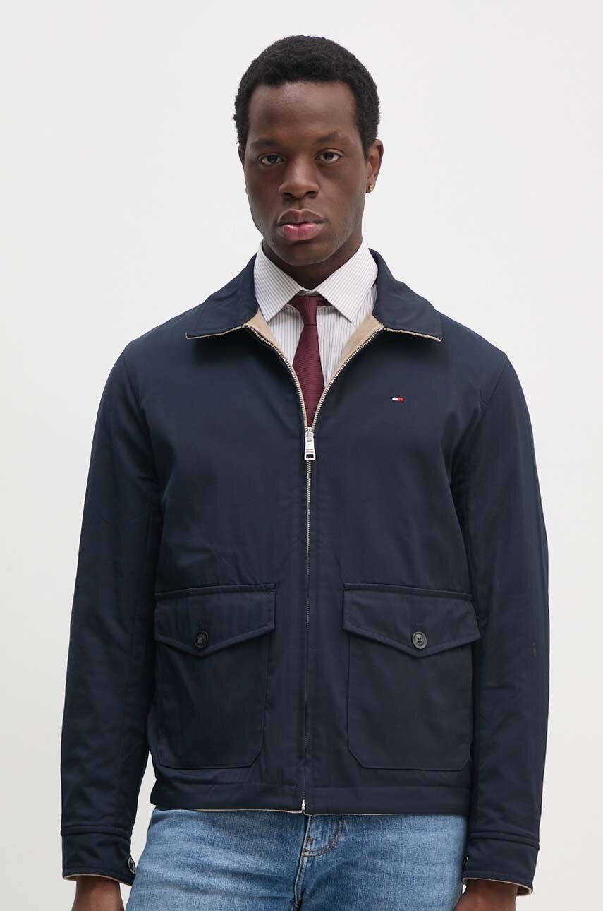 

Яке с две лица Tommy Hilfiger в тъмносиньо преходен модел MW0MW36588, Тъмносин