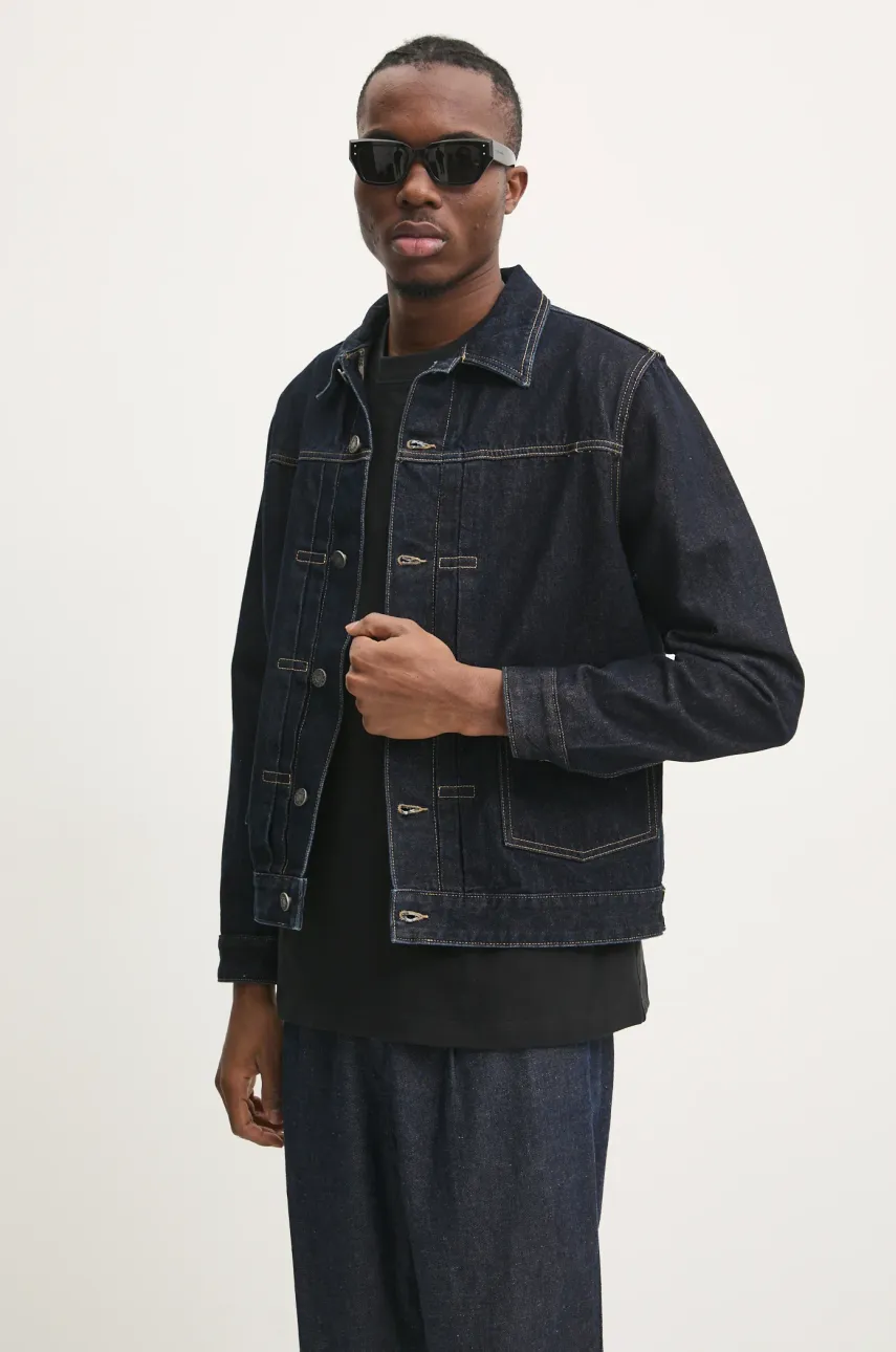 Джинсовая куртка Guess Jeans мужская цвет синий переходная M4BN46 D5HS1 Джинсовая куртка Guess Jeans мужская цвет синий переходная M4BN46 D5HS1