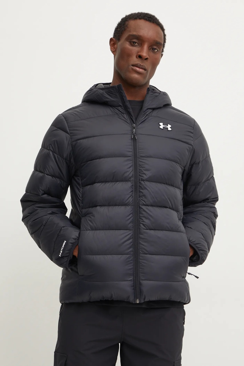 Under Armour geaca de puf LEGEND DOWN barbati, culoarea negru, de iarna, 1385837