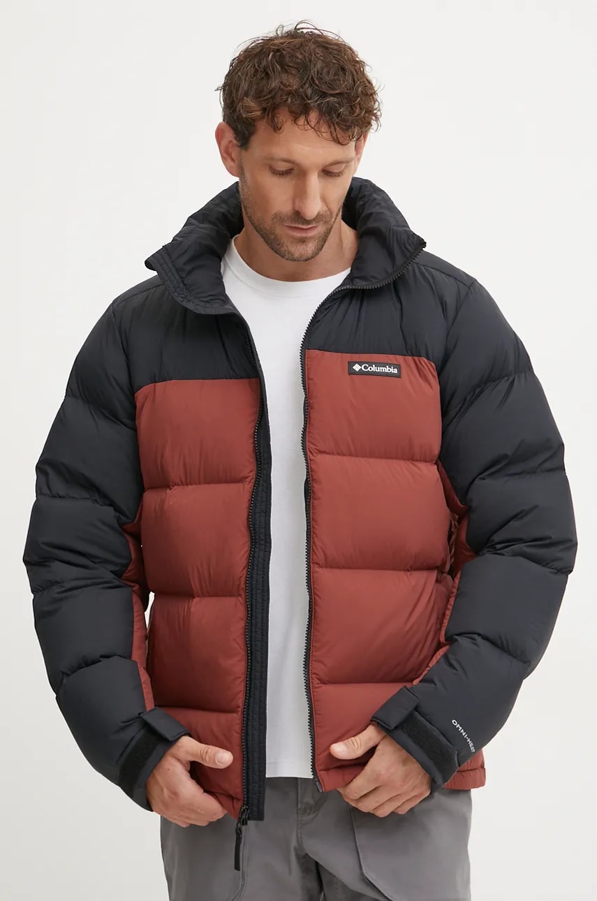 Columbia geacă sport din puf Bulo Point culoarea bordo, 2087961