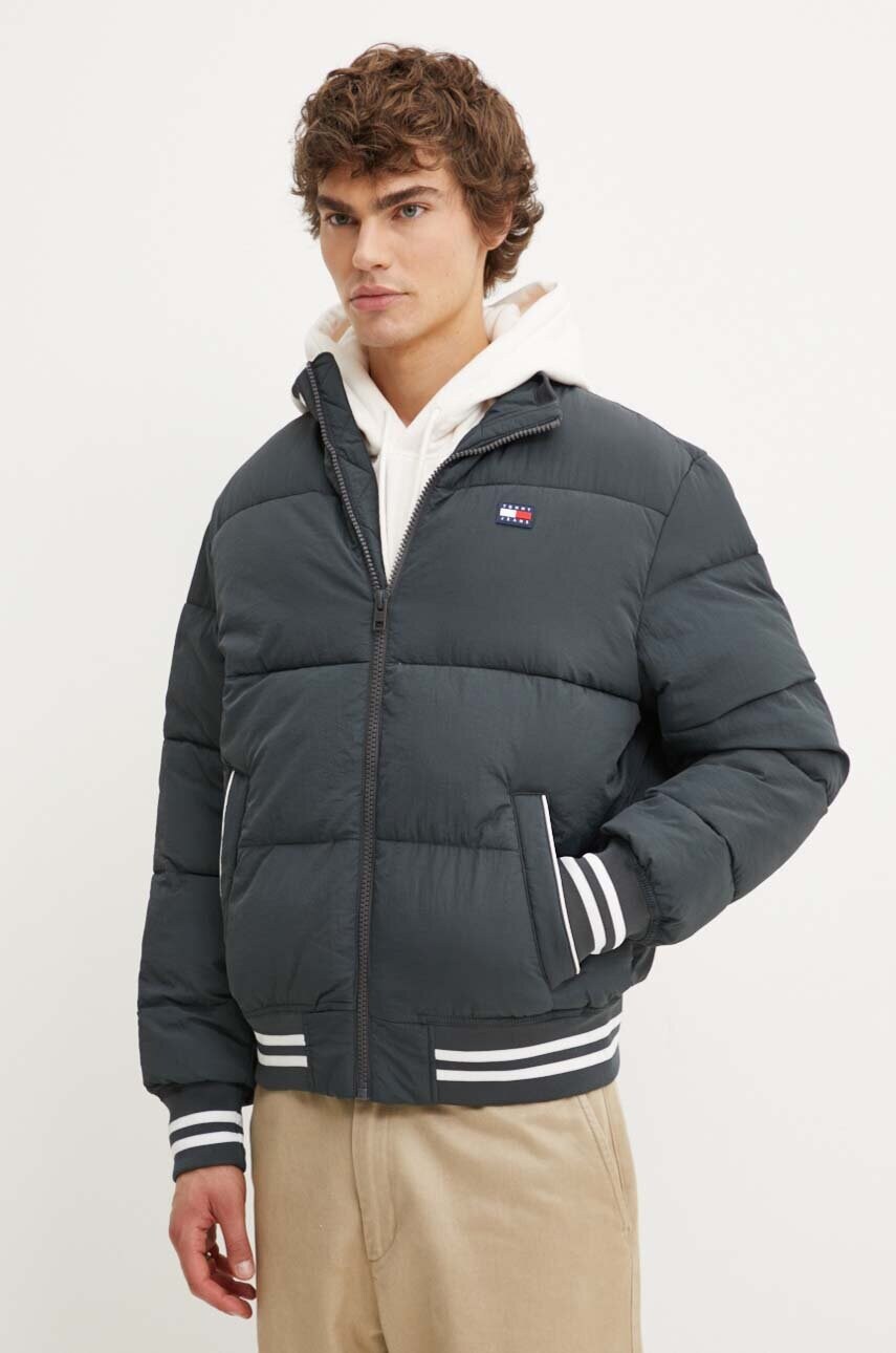 Tommy Jeans bomber dzseki férfi, szürke, téli, oversize, DM0DM19640 termék 2. képe