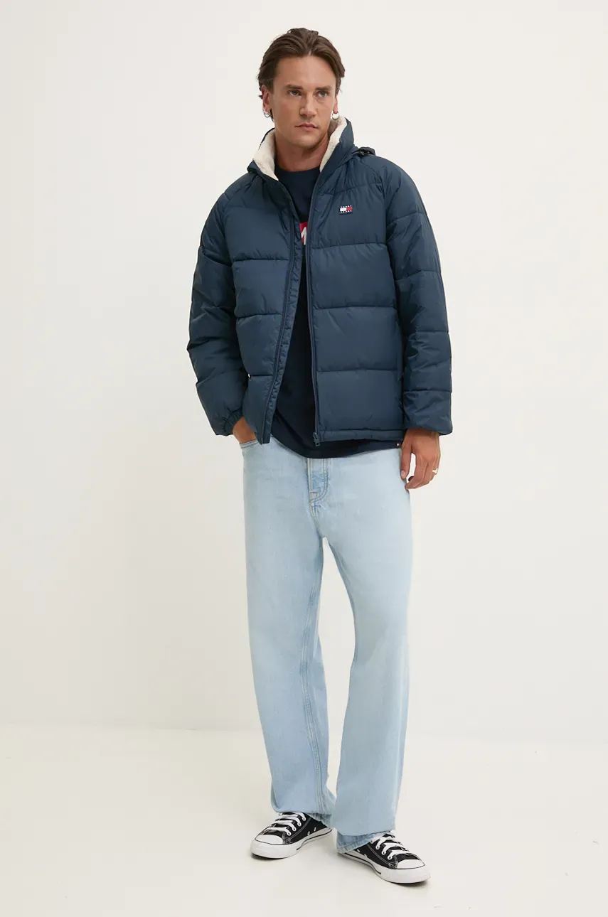 Куртка Tommy Jeans мужская цвет синий зимняя DM0DM20003 Куртка Tommy Jeans мужская цвет синий зимняя DM0DM20003