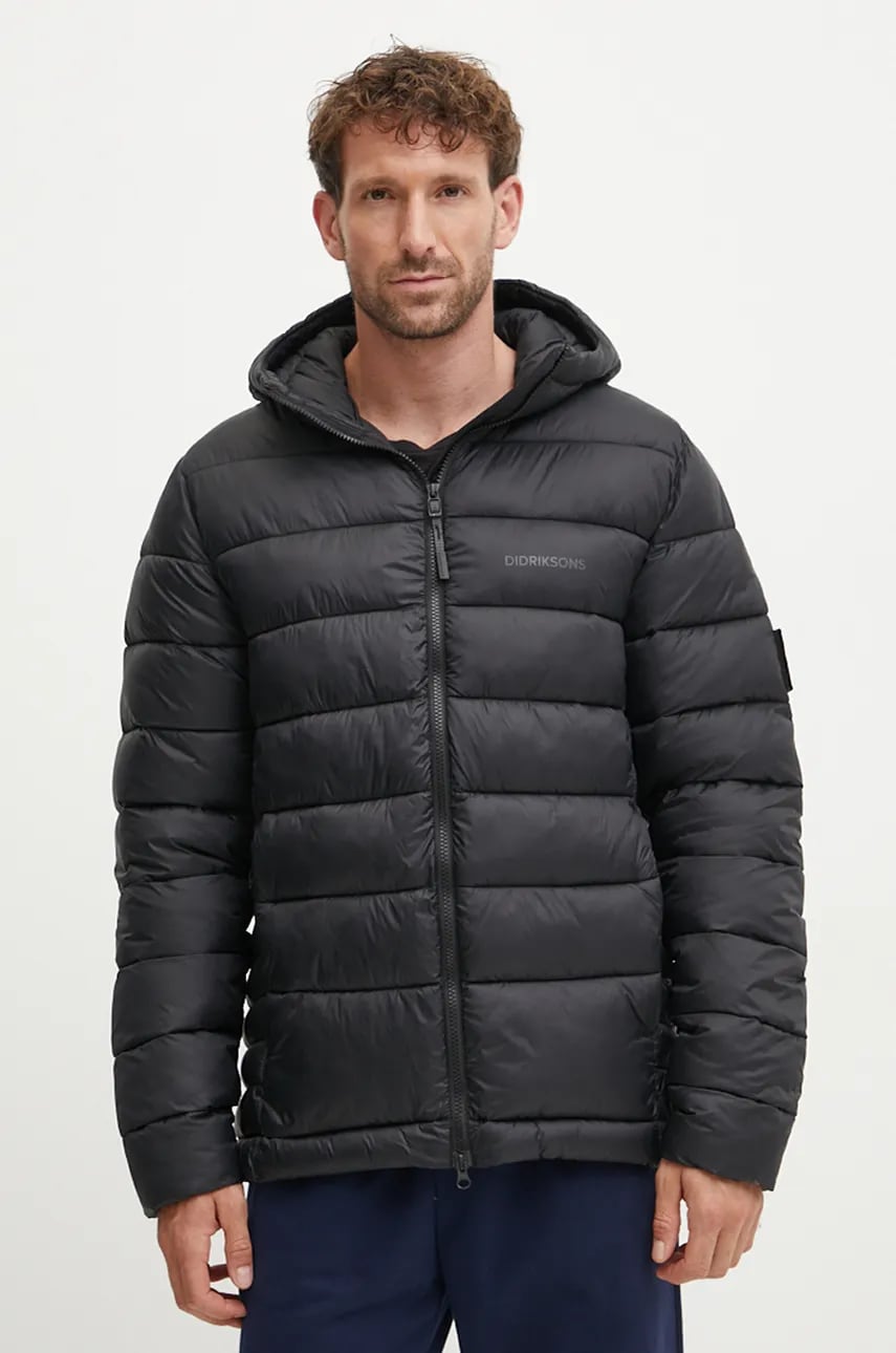 Didriksons geaca ED barbati, culoarea negru, de iarna, 505412 Didriksons geaca ED barbati, culoarea negru, de iarna, 505412