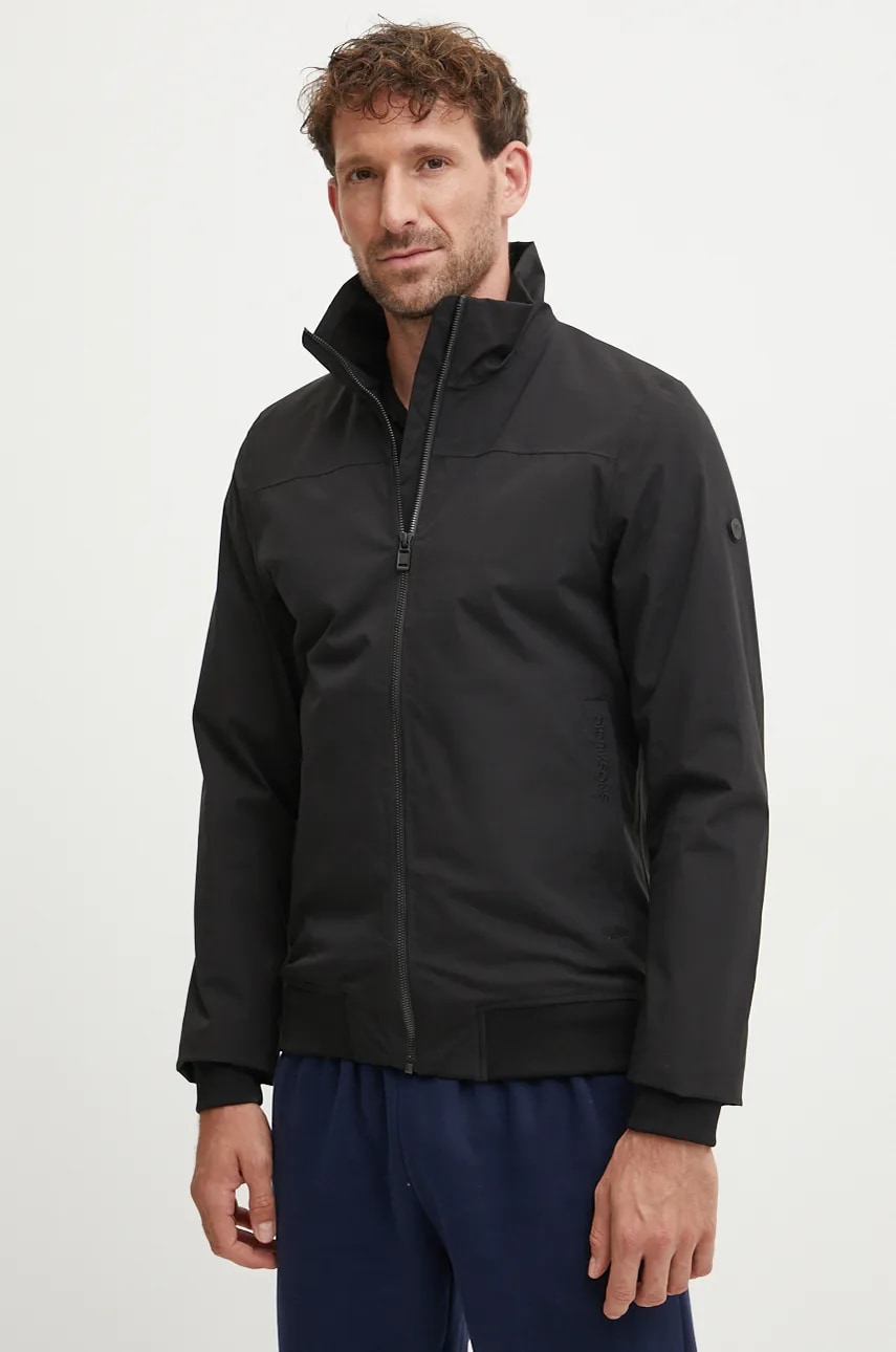 Didriksons geaca ALVIN barbati, culoarea negru, de tranzitie, 505537