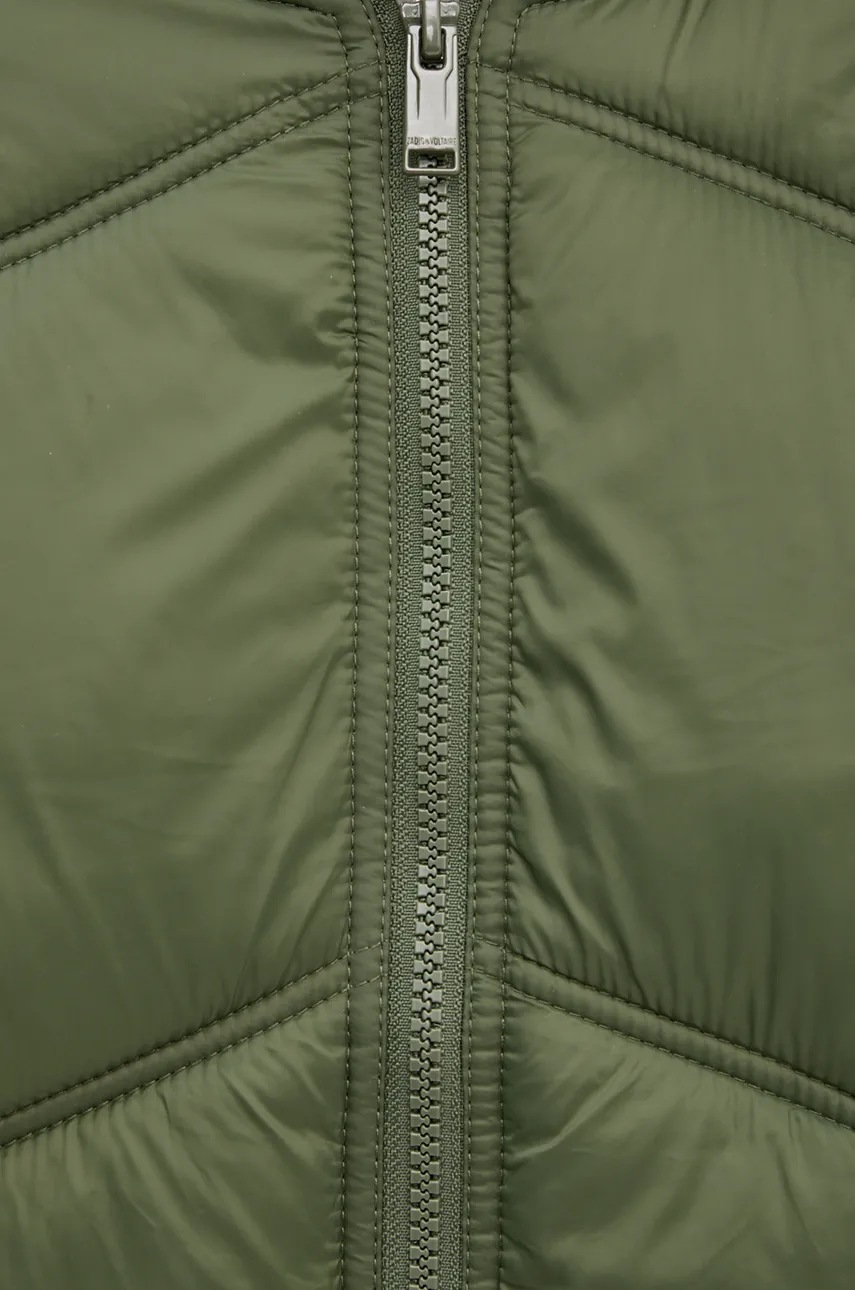 Куртка ZADIG&VOLTAIRE колір зелений перехідна WMOW00384 