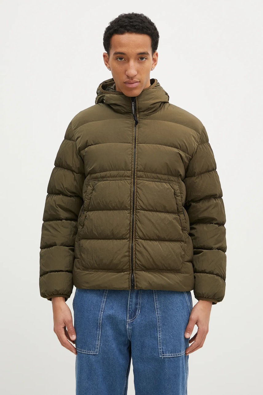 C.P. Company Μπουφάν C.P. Company Chrome-R Goggle Down Jacket χρώμα: πράσινο, 17CMOW079A005904G