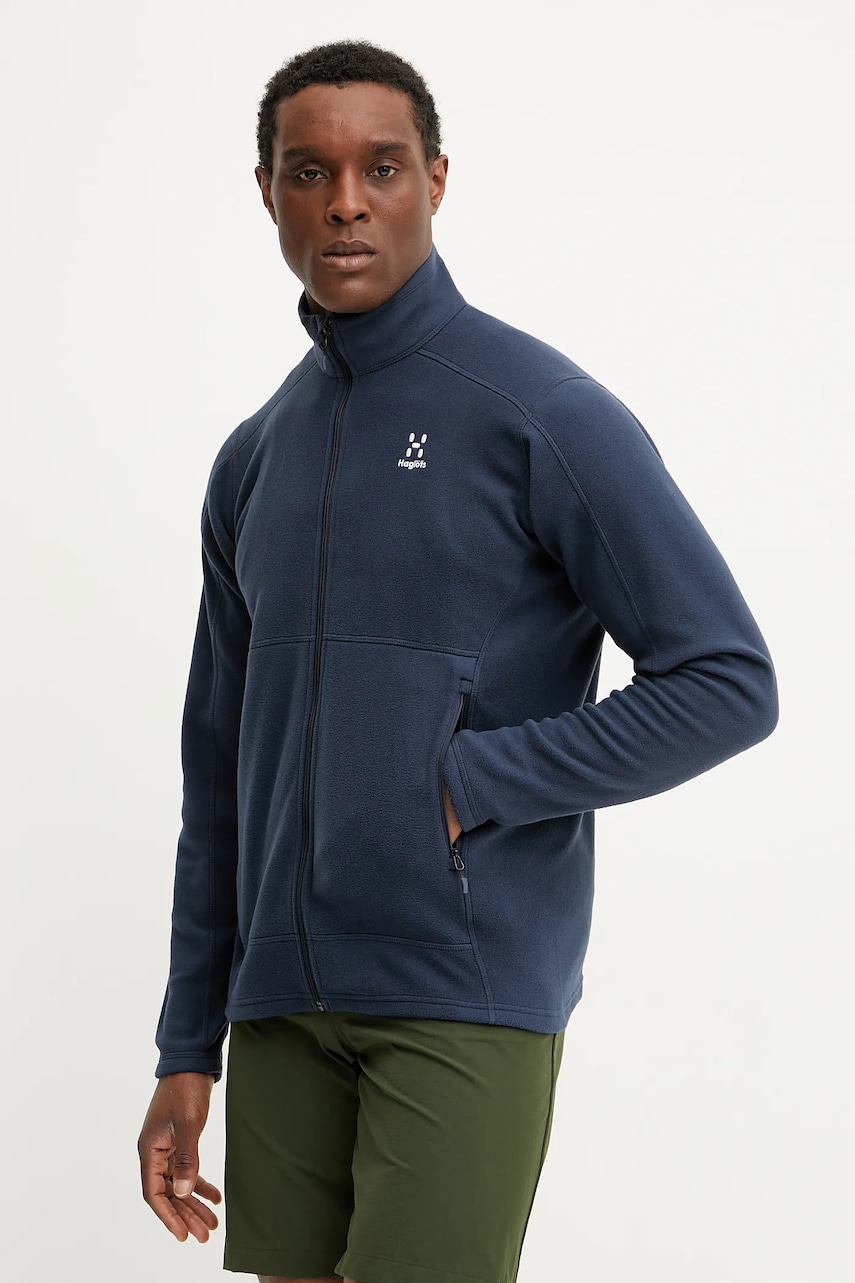 Haglöfs hanorac Buteo culoarea verde, neted, 605073