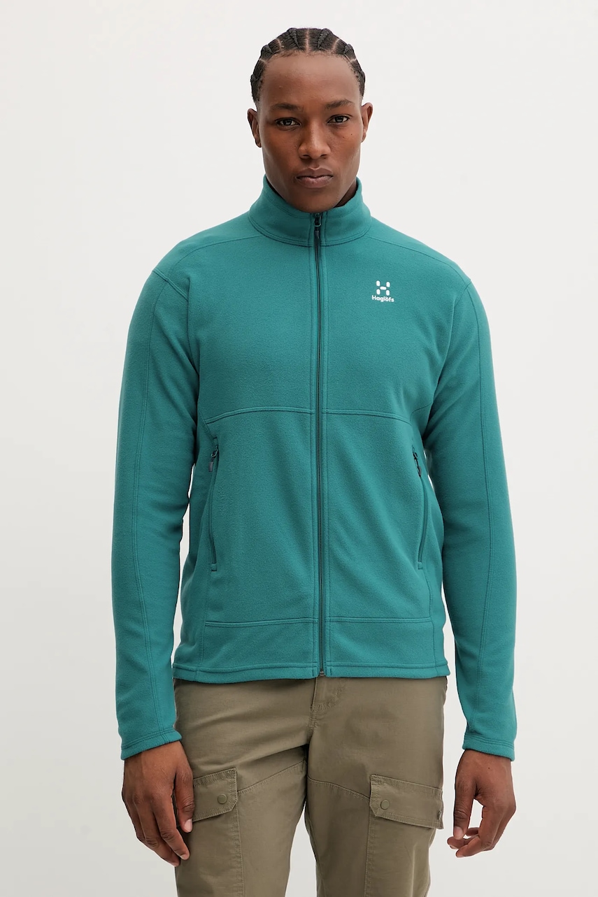 Haglöfs hanorac Buteo culoarea verde, uni, 605073