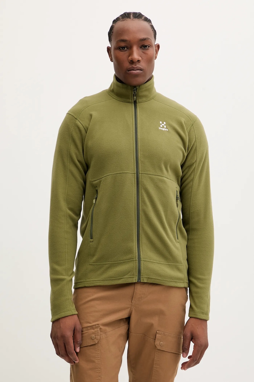 Haglöfs hanorac Buteo culoarea verde, uni, 605073