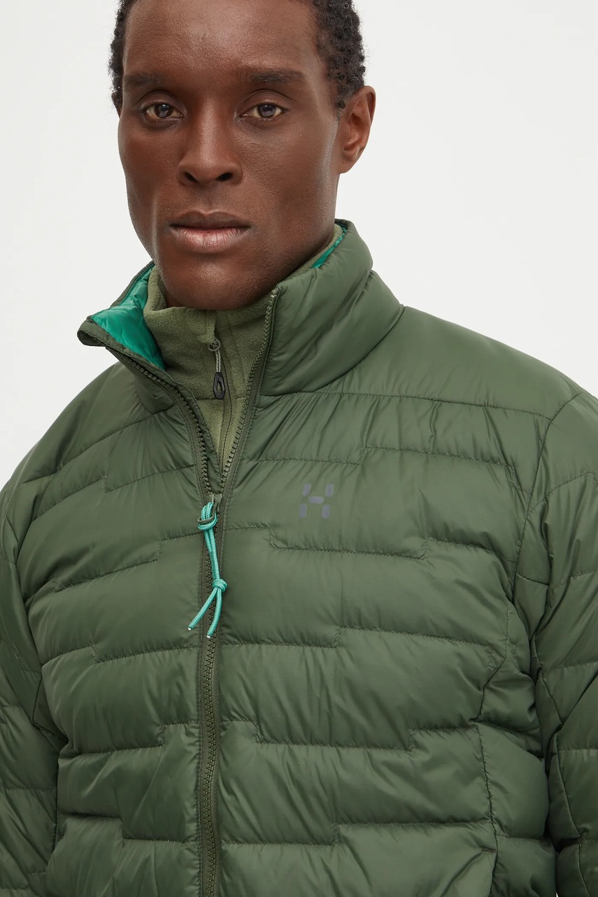 Πουπουλένιο αθλητικό μπουφάν Haglöfs ROC Flash χρώμα: πράσινο, 607462 φωτογραφία