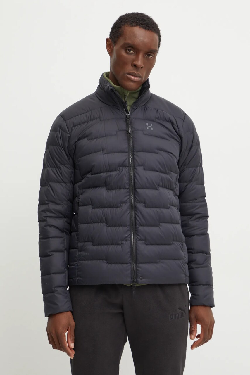 Haglöfs geaca sport din puf ROC Flash culoarea negru, de tranzitie, 607462