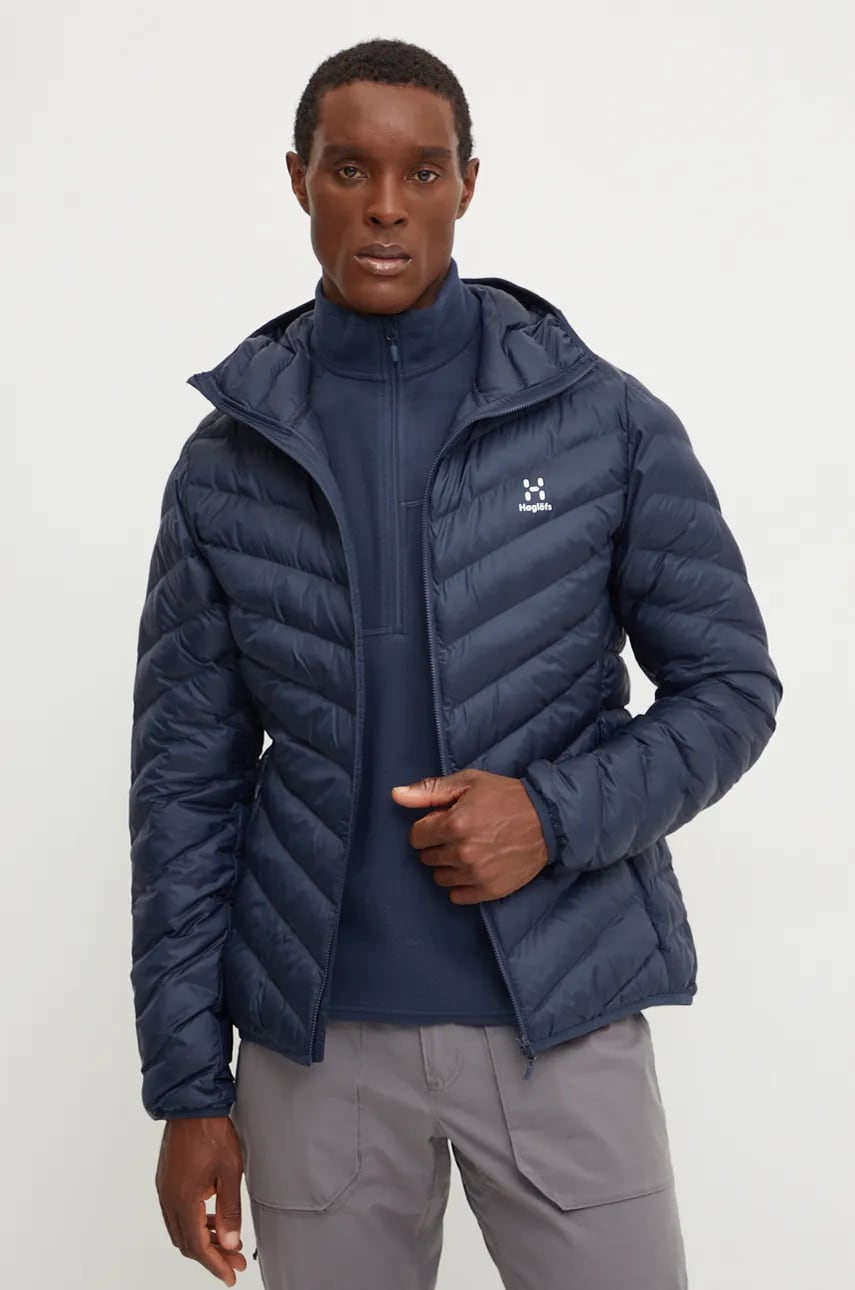 Haglöfs geaca sport Sarna Mimic culoarea bleumarin, de tranzitie, 607771